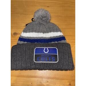 Indianapolis Colts Knitted Beanie Hat with‎ Pom Pom - New with Tags